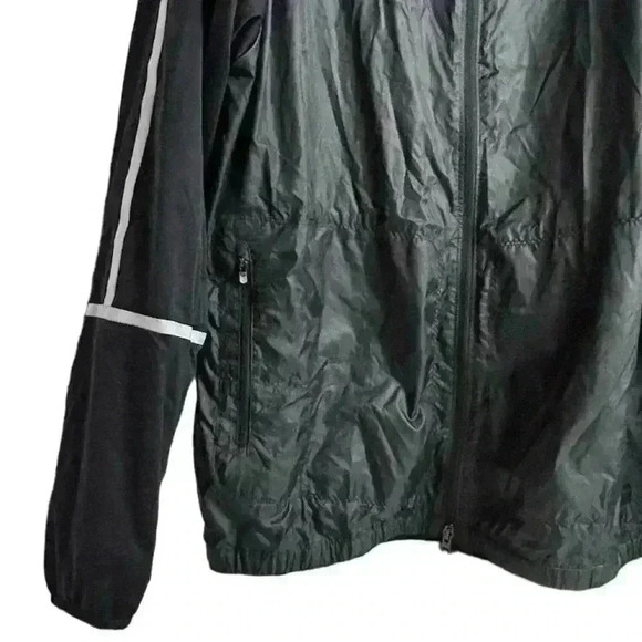 Nike Men's Golf Windbreaker Jacket Black XL Mock Neck Zip-Up - Picture 4 of 10